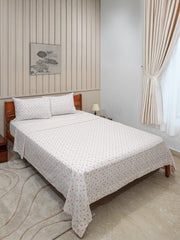 Ivory Rose Printed Bedsheet Set
