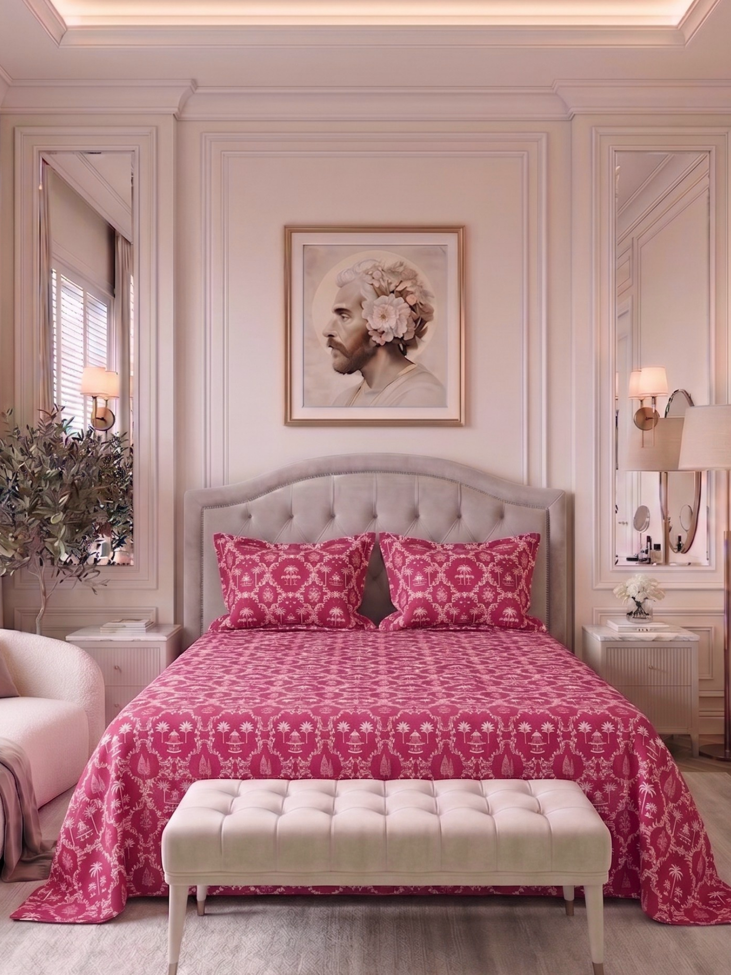 Bamboo Cotton Bedsheet Set – Ruby Block