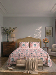 Bamboo Cotton Bedsheet Set – Palm Tile