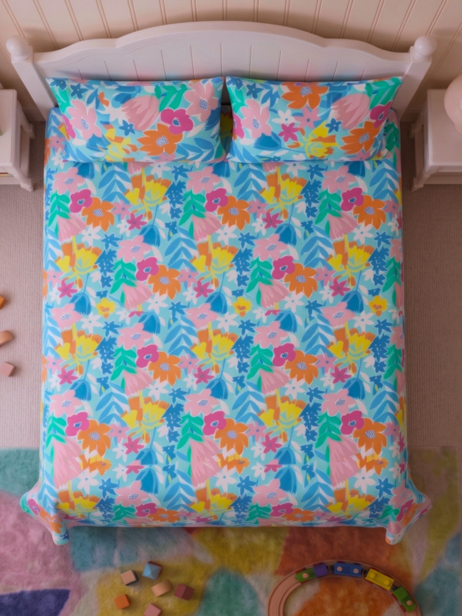 Bamboo Cotton Bedsheet Set – Garden Party