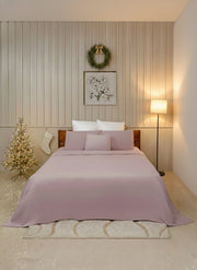 Dusty Mauve Solid Bedsheet Set