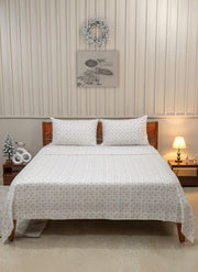 Ivory Rose Printed Bedsheet Set