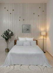 Dove Grey Crochet Lace Bedsheet Set