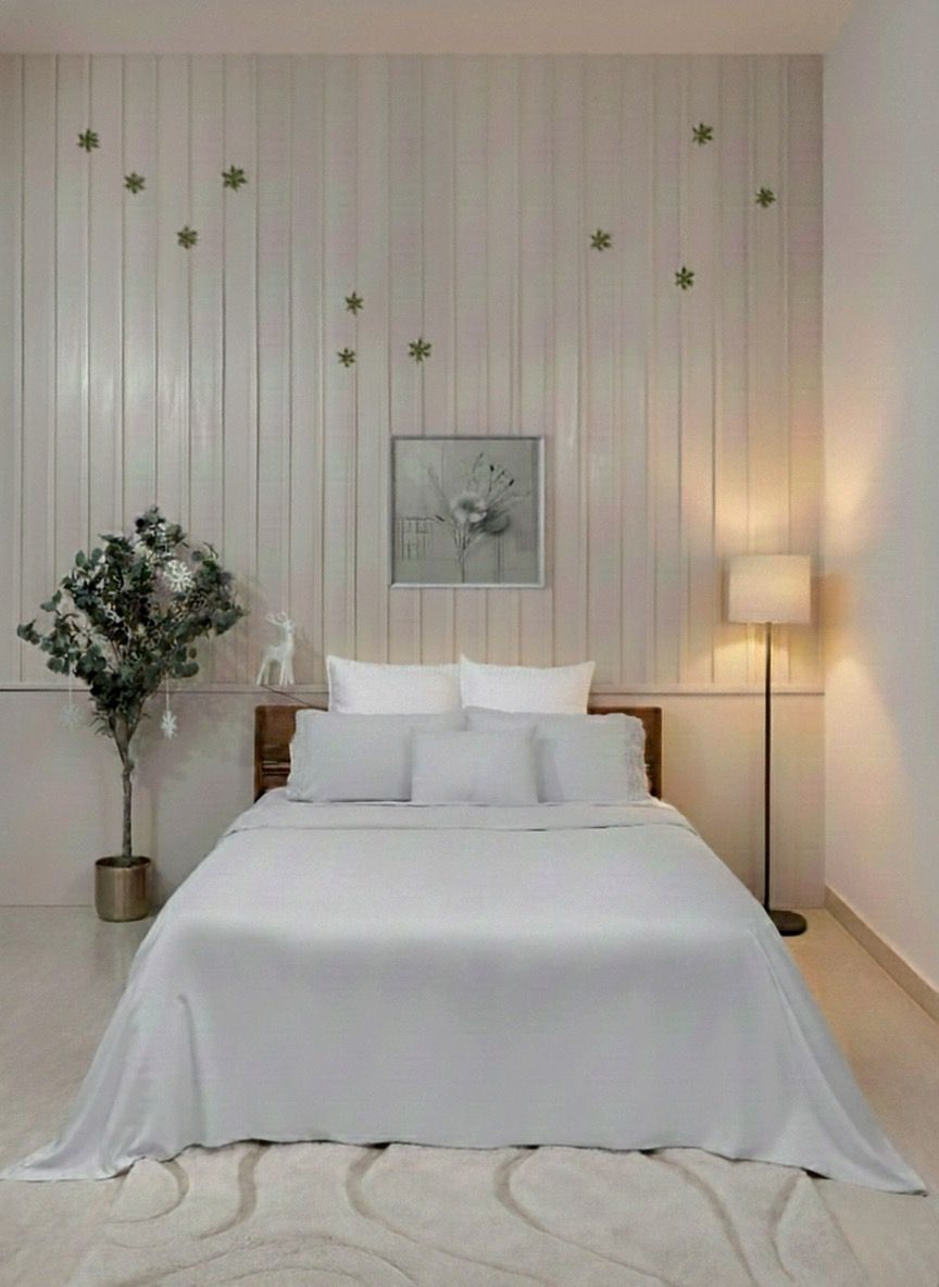 Dove Grey Crochet Lace Bedsheet Set