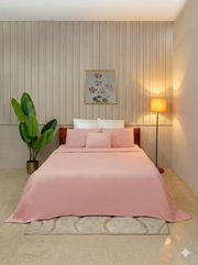 Rose Solid Bedsheet Set